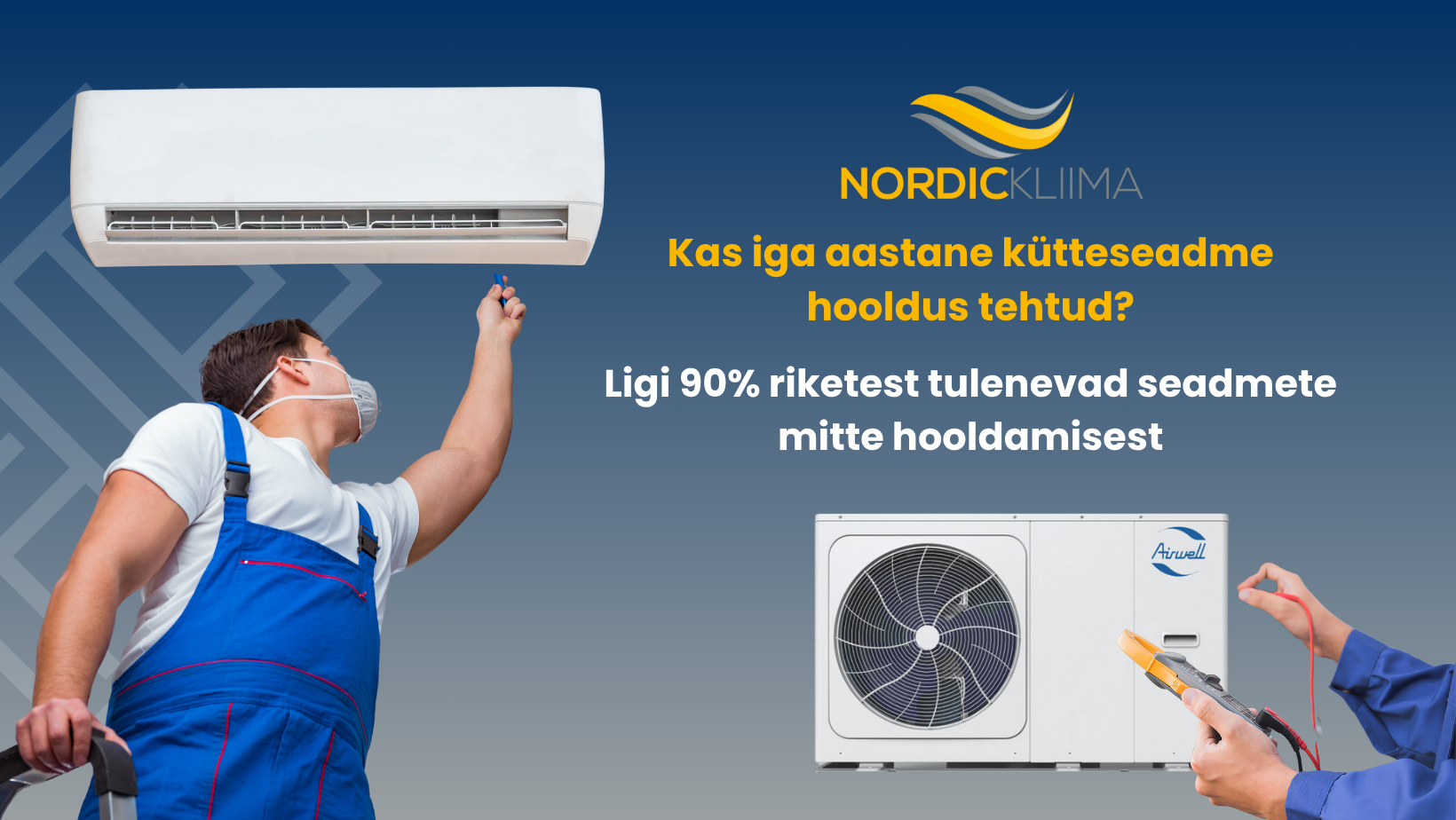 hvac, hooldus, õhksoojuspump, hooldamine, õhk-vesi, kliima